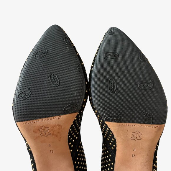 Loeffler Randall Black and Gold Heels - Picture 8 of 9